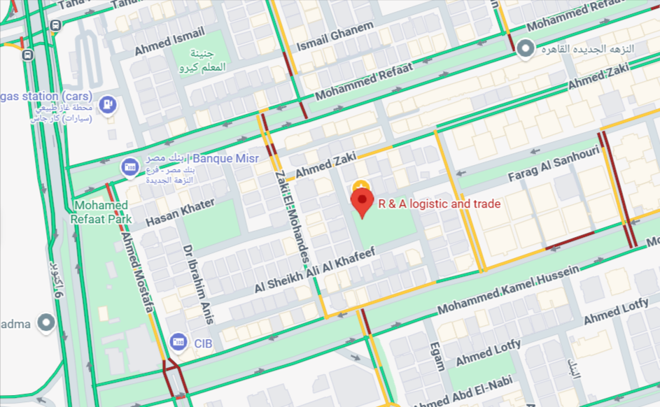 R&A Logistics location map in New Nozha, Cairo